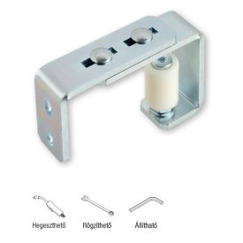 Állítható oldalsó műanyag vezetőgörgő konzollal